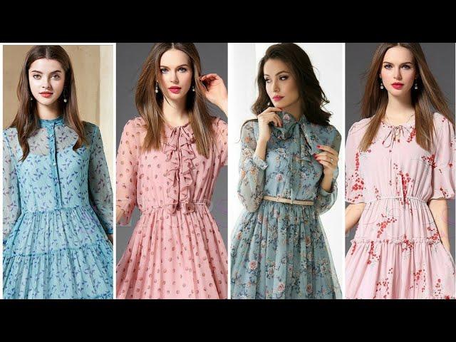 Gorgeous beautiful trending chiffon dresses/ Великолепные красивые трендовые шифоновые платья.