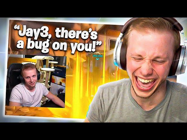 Jay3 Reacts To "THERES A BUG ON YOU" Meme!