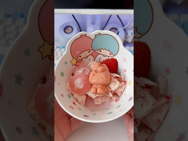 My Melody Rolled Ice Cream #asmr #sanrio #mymelody #rolledicecream #kawaii #kawaiiasmr #kawaiiasmr