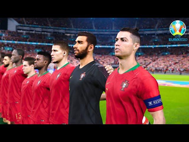 PES 2020 - UEFA EURO 2020 Full Tournament Portugal Playthrough on Legend Difficulty PS4 Pro Gameplay