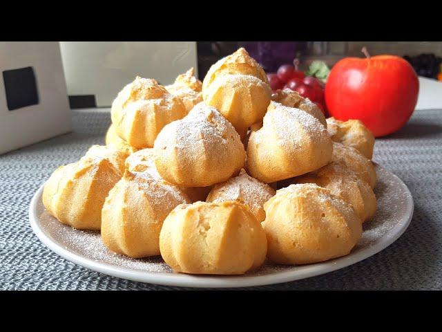 Пирожные Профитроли получатся у каждого // Profiteroles Recipe