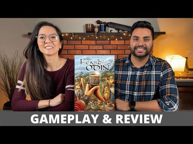 A Feast for Odin w/ Expansion - Playthrough & Review (Uwe Rosenberg Series)