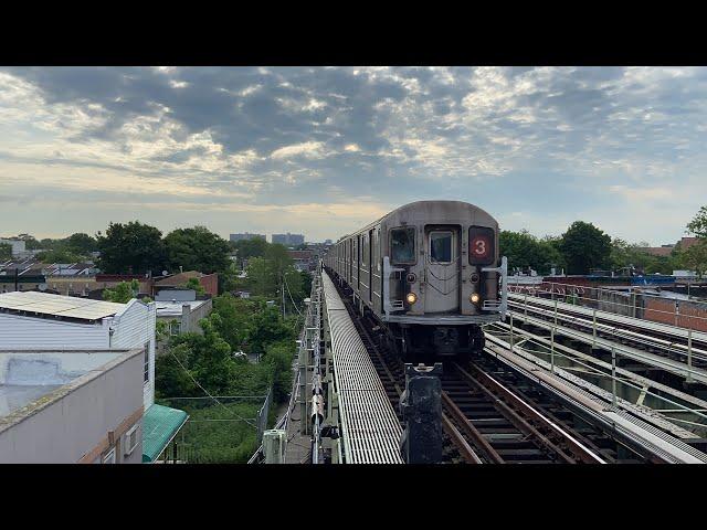 R62 (3) train action at van siclen avenue