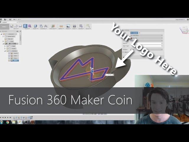 Fusion 360 for Beginners - Design and 3D Print a Maker Coin! CAD For Newbies