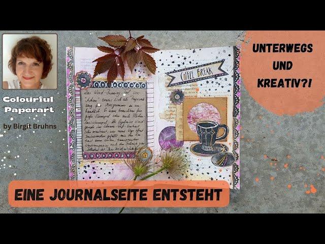 Journaling auf Reisen mit begrenztem Zugang zu Kreativmaterial sowie ein kleines Flip-Through