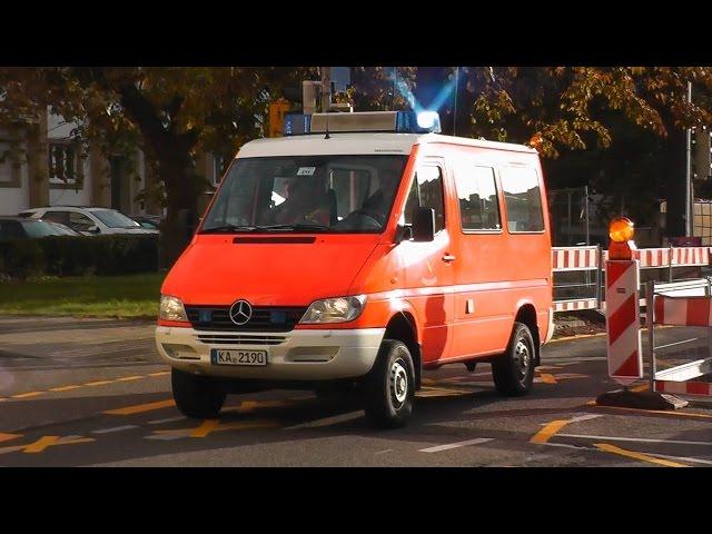 [BLAULICHT KARLSRUHE] Feuerwehr (BF) + Polizei + Rettungsdienst Karlsruhe auf Einsatzfahrt (HD)