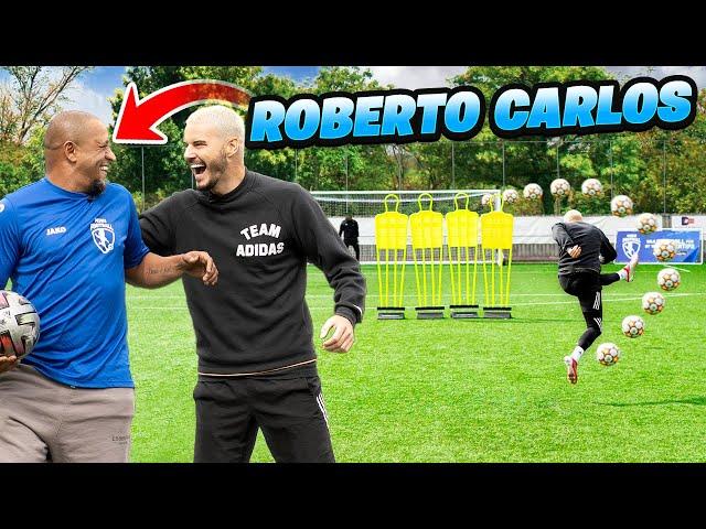 ROBERTO CARLOS TEACHES ME HIS INSANE FREE KICK! ️