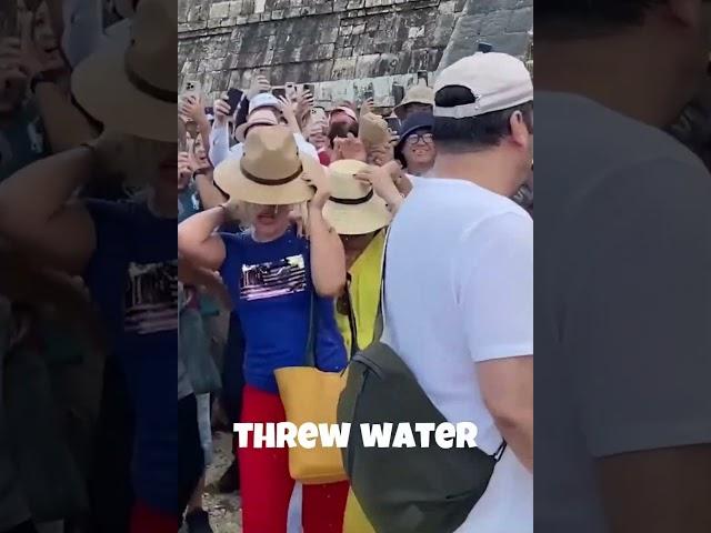 Outrageous Tourist Get What They Deserve When They Climbed the Sacred Mayan Temple in Mexico!