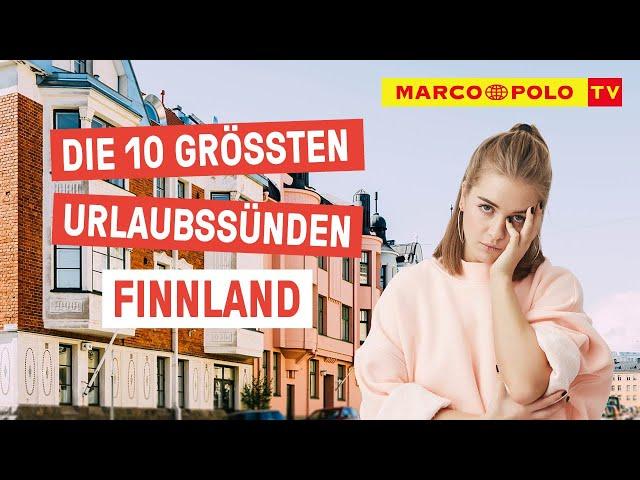 10 Dinge, die du in FINNLAND auf keinen Fall tun solltest