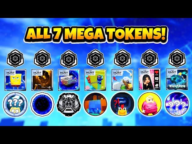 How To Get ALL 7 MEGA TOKENS in The Hunt: Mega Edition (BADGES) [EVENT]