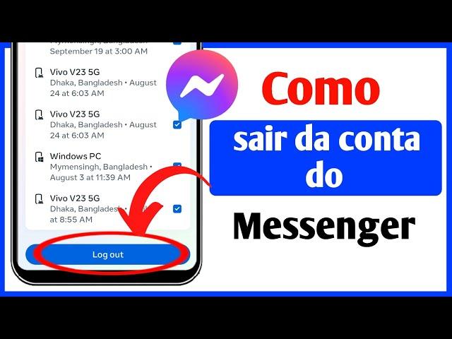 Como sair do Messenger (2024) sair da conta do Facebook Messenger