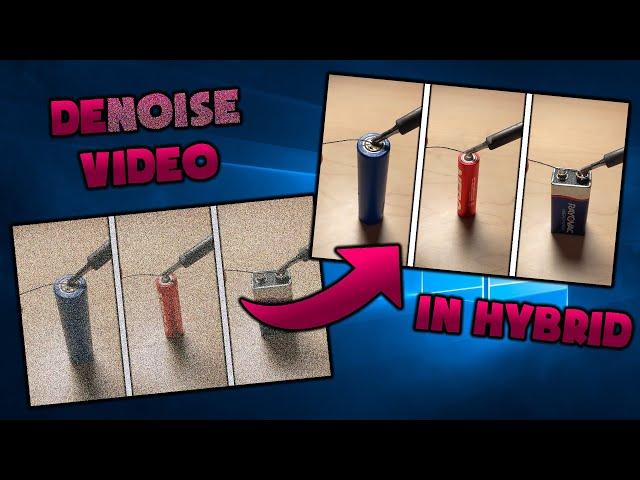 How to DeNoise ANY Video in Hybrid | DeNoise Low Light Videos and Footage (Final Hybrid Guide)