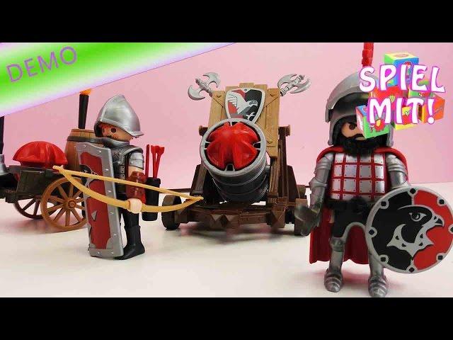 Playmobil Ritter Riesenkanone Demo - Wir feuern die Playmobil Kanone ab!