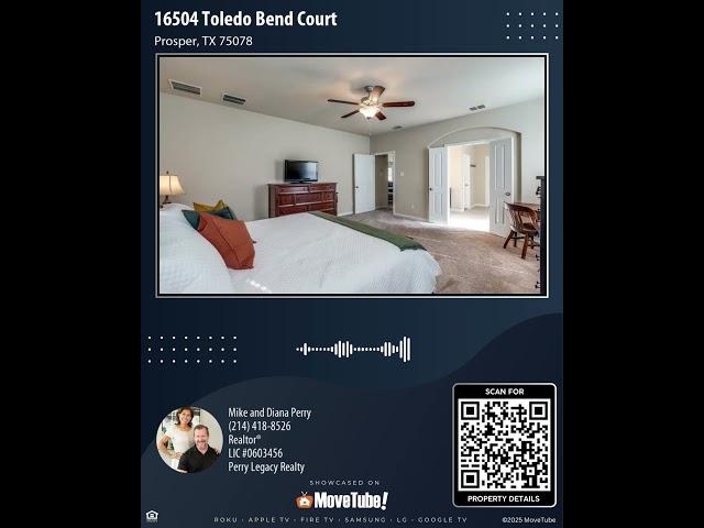 16504 Toledo Bend Court, Prosper, TX 75078 | 4 Bedroom Home For Sale