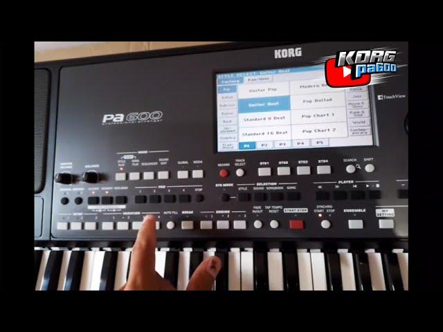 KORG PA600 NEW 2023 SYSTEM OPERATION