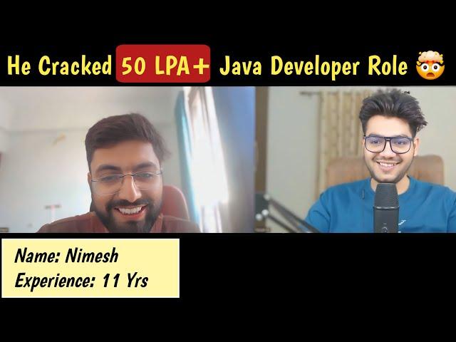 Java Spring Boot 11 Years Interview Experience