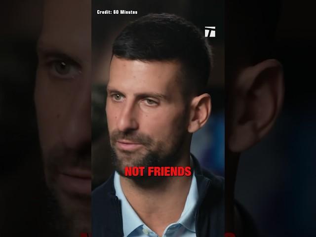 Djokovic on Roger and Rafa: “We are not friends” #djokovic #tennisplayer #sports #tennis