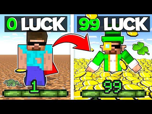 Minecraft But My XP = LUCK!