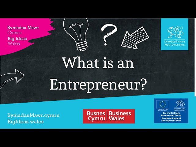 What is an entrepreneur?