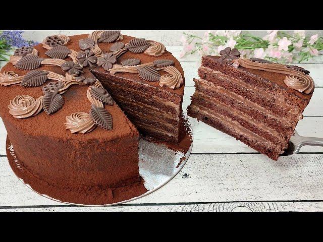 TRUFFLE cake! One of the most delicious cakes! Inexpensive and simple! Without gelatin!