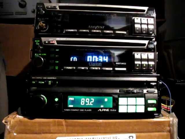 Clarion DRX 9255 & Alpine 7915M Old school SQ Headunits