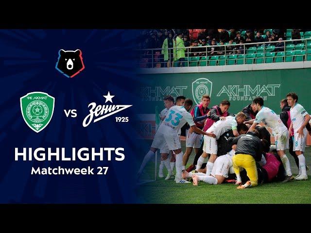 Highlights Akhmat vs Zenit (1-1) | RPL 2018/19