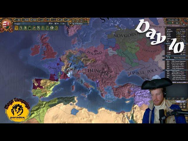 Paradox Mega Campaign: Final day in Europa Universalis 4 (Live Stream)