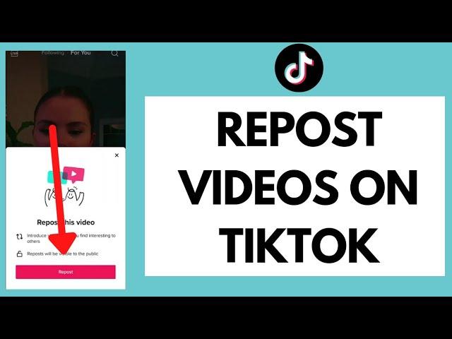 How to Repost Videos on TikTok (2022) | Repost Your TikTok Videos