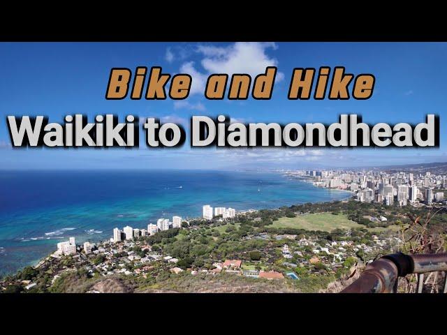 4K Virtual Bike Ride to Diamondhead in Honolulu, Hawaii - Starting in Waikiki Beach