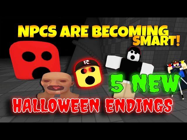 ROBLOX NPCs are becoming smart!  - 5 NEW Halloween Endings