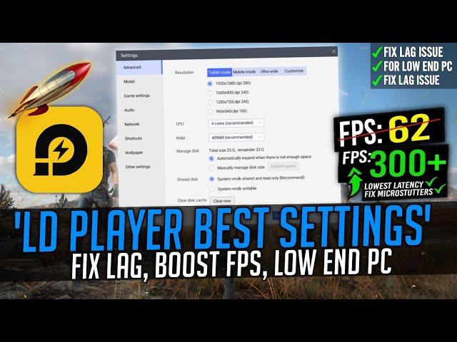 New LDPlayer 9 Lag Fix, Best Settings For Low End PC