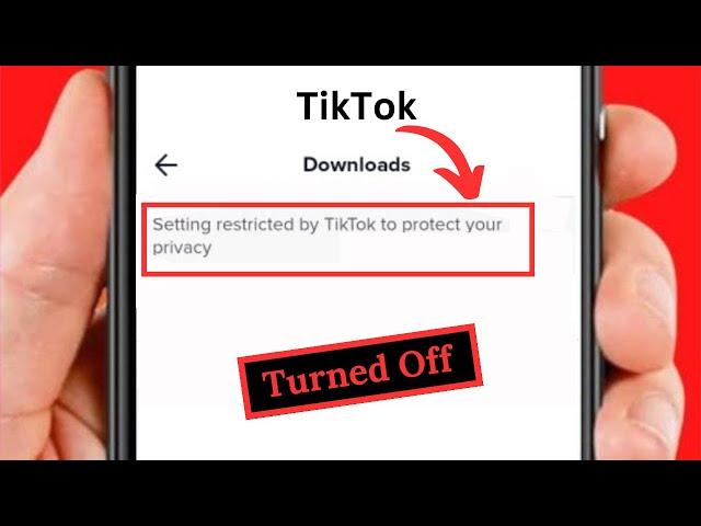 How to Turn Off Setting Restricted By TikTok to Protect Your Privacy! 2024