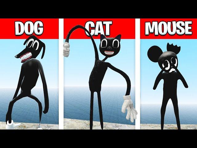 CARTOON CAT vs CARTOON DOG vs CARTOON MOUSE! (Garry's Mod)