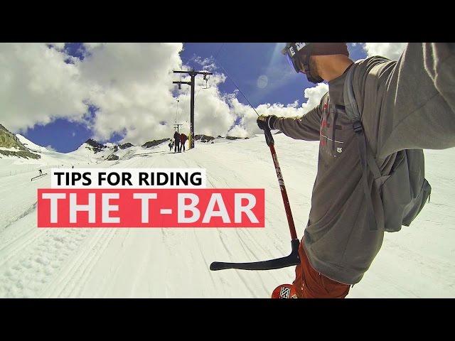 How to Ride the T-Bar - Beginner Snowboard Tips