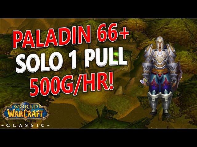 WoW Classic - Paladin SOLO 1 Pull - 500g/hr! Black Morass AOE Farm!