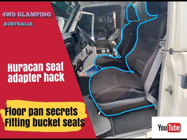 Landcruiser 75 series hurricane seat rail modification