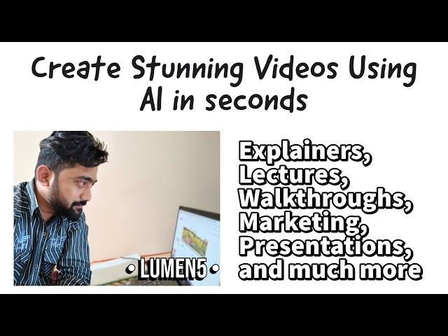 Creating Stunning Videos using Artificial Intelligence | Lumen 5 | Sridhar Iyer | learnityourway.com