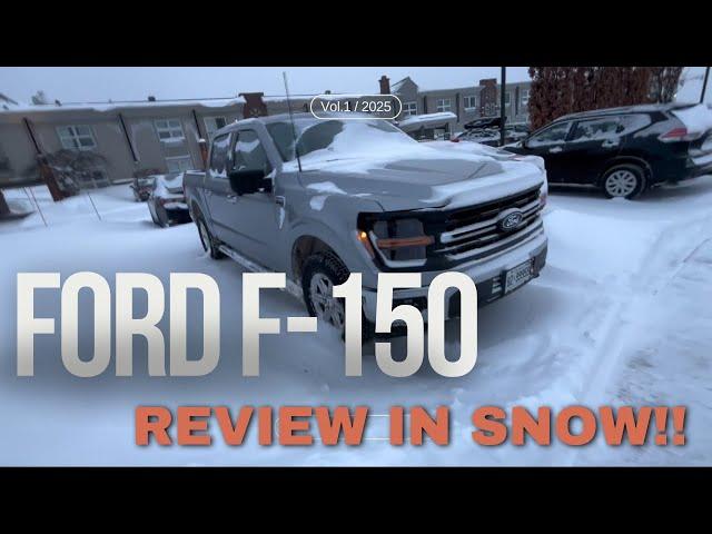 DRIVING FORD F-150 REVIEW IN HEAVY SNOW STORM!!! #piyushgera #canada #ford #snow