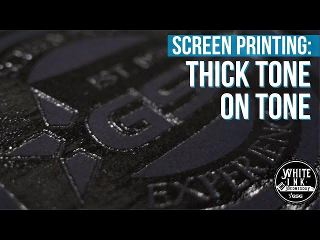 Screen Printing  Avient INFINITE FX HD CLEAR 2 - Tone on Tone Tutorial | White Ink Wednesday