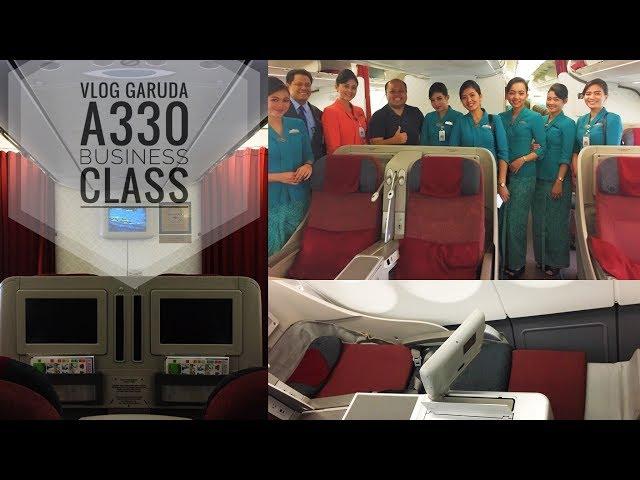 Garuda A330 Upgrade to Business Class VLOG | Trying Out the Fully Flat Bed!