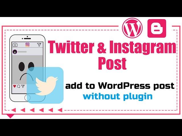 Twitter and Instagram Post in Website Article -  Twitter & Instagram for Article @TechnicalRupam