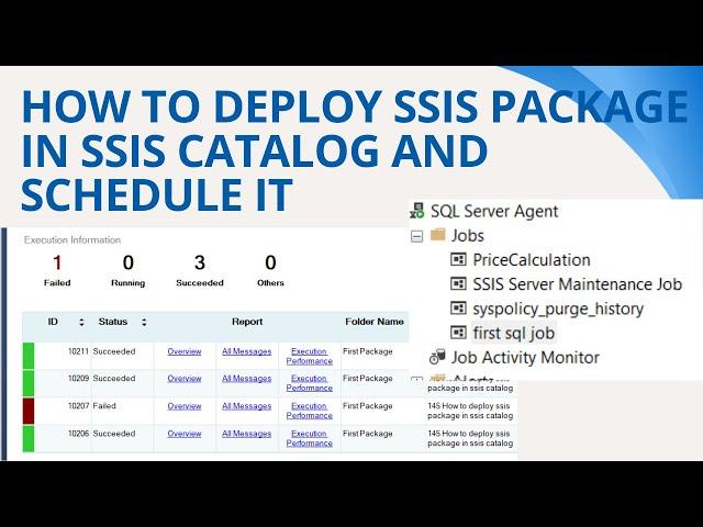 145 How to deploy ssis package in ssis catalog and schedule it