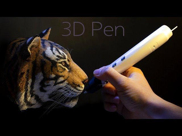 [3D pen] Making a tiger.