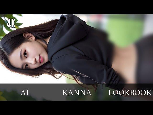 [4K AI 칸나] 레깅스만 입고 길거리 AI 룩북 | Hoodie Leggings in Street Ai LookBook|ストリートレギンス ai アート2[AI Art KANNA]