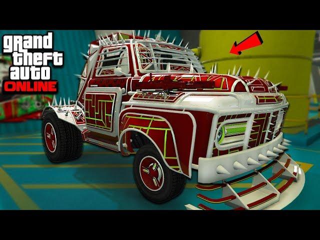 DRAG TRUCK DEMOLITION TRUCK "GTA ARENA WAR DLC UPDATE!" - GTA Online