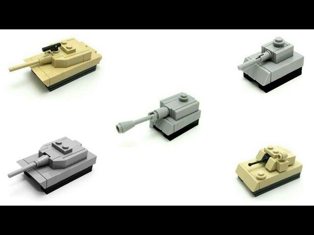 How to build different tank LEGO (mini)