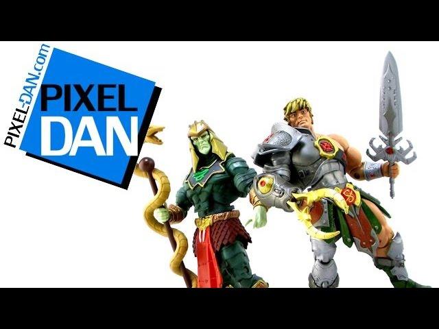 Masters of the Universe Classics Snake Armor He-Man vs Battle Armor King Hsss Figures Video Review