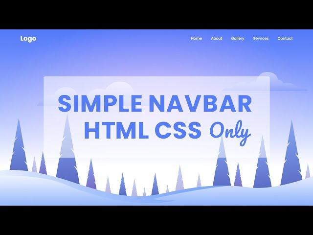 How to Create Navbar in HTML and CSS