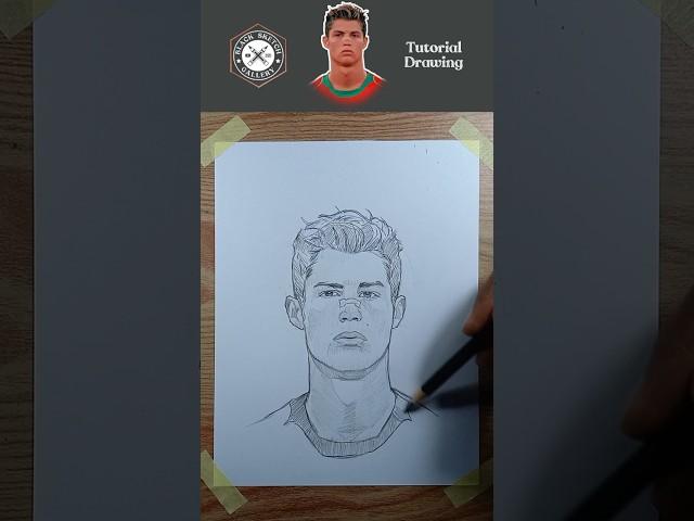 Realistic CR7 Pencil Sketch – Fast Drawing!