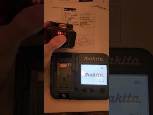 Makita BTC04 battery checker, shown working and for sale Ebay